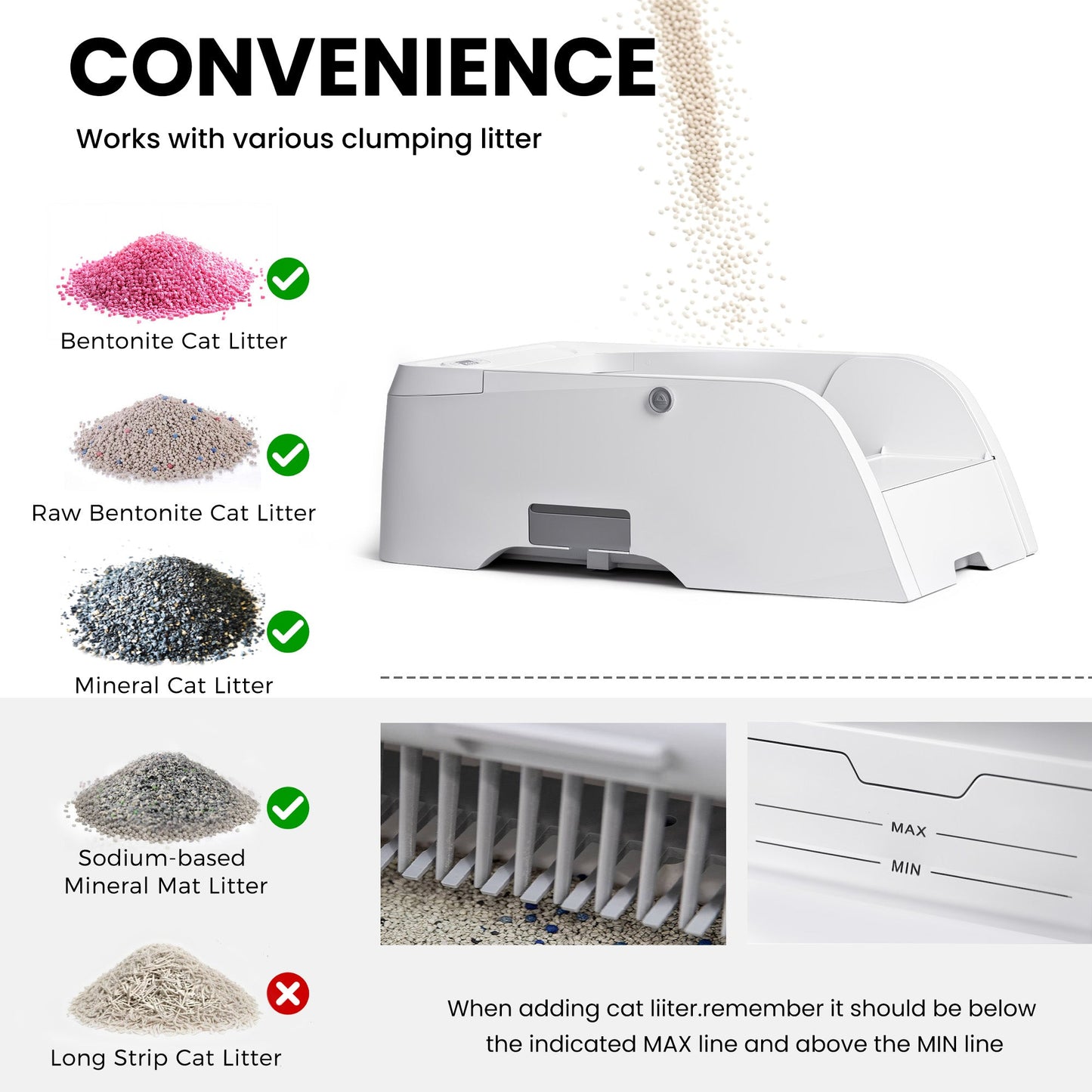 Advwin Self Cleaning Cat Litter Box with App Control