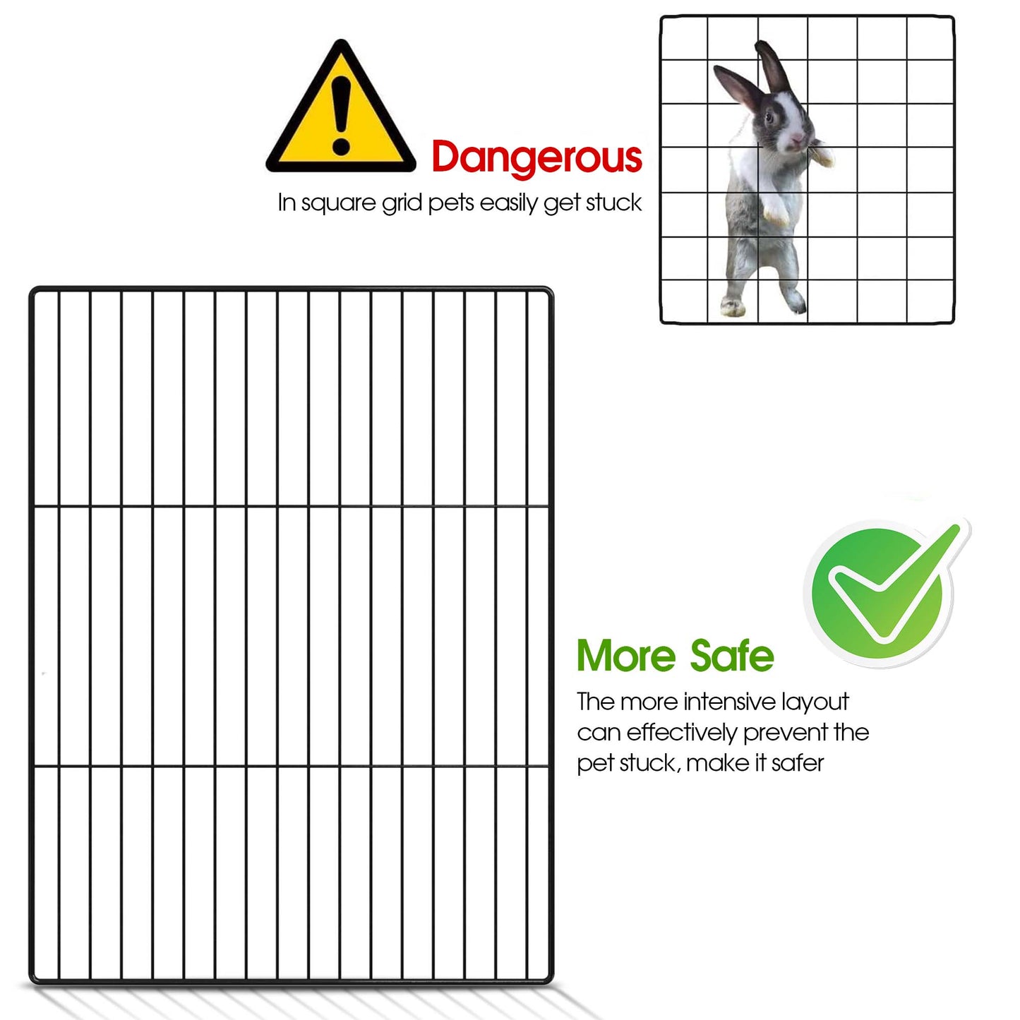 Advwin Small Animal Playpen with Doors & Waterproof Mat