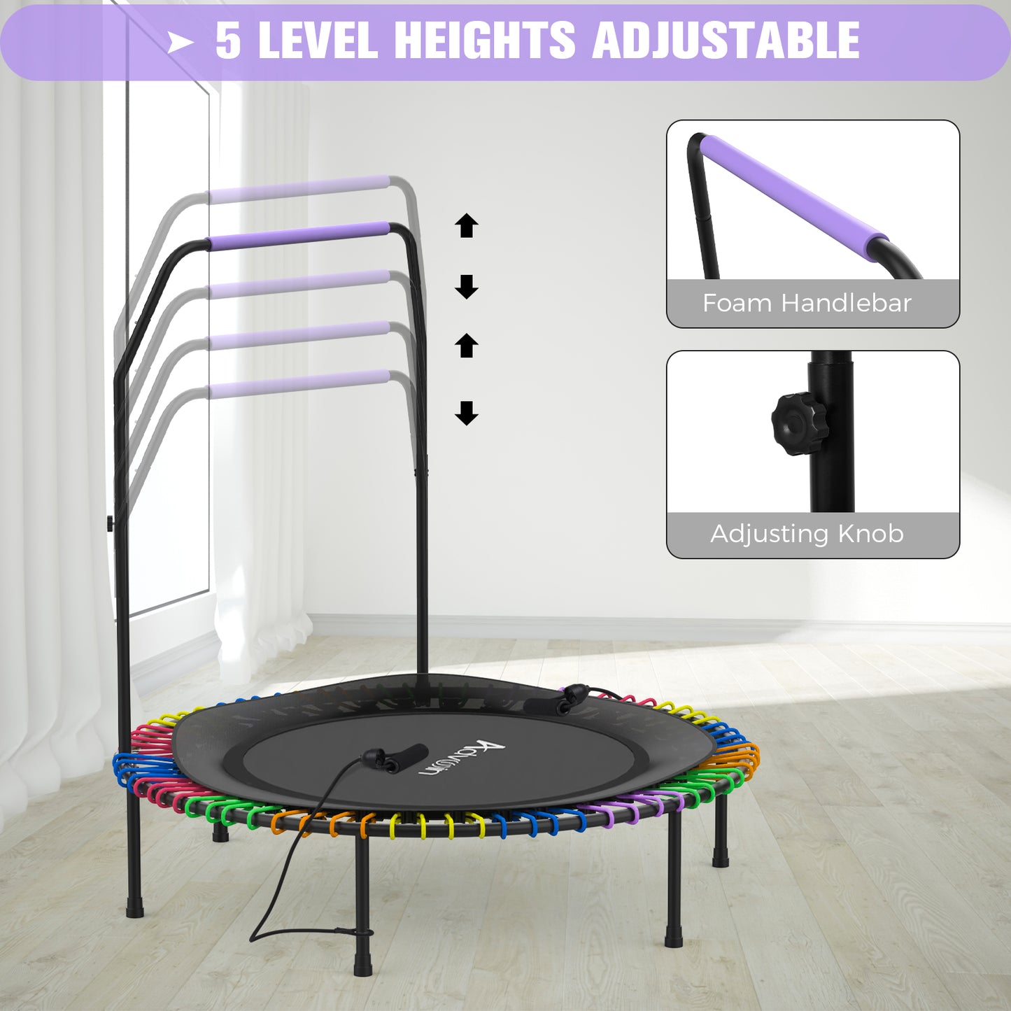 Advwin 48" Mini Trampoline Rebounder Foldable Trampoline