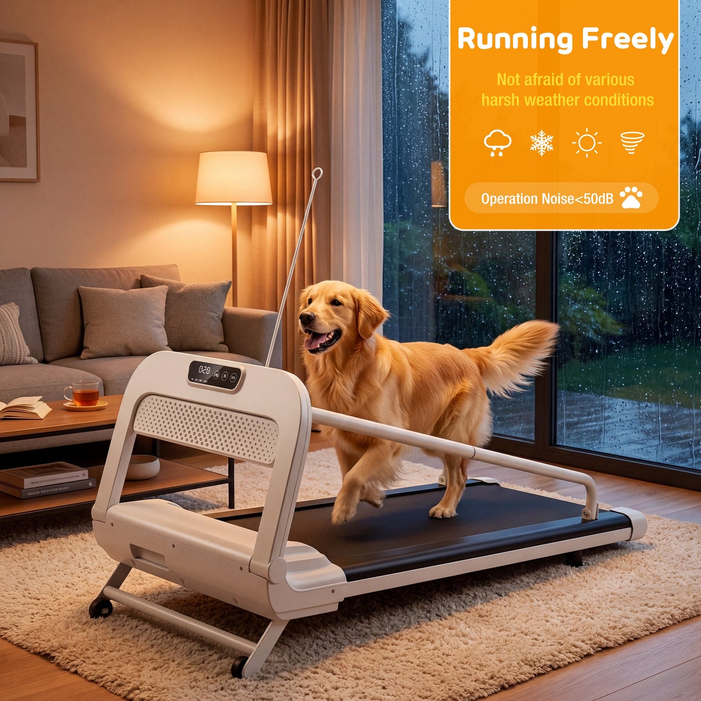 Advwin Dog Treadmill w/ Wide Belt for Small & Medium Dogs
