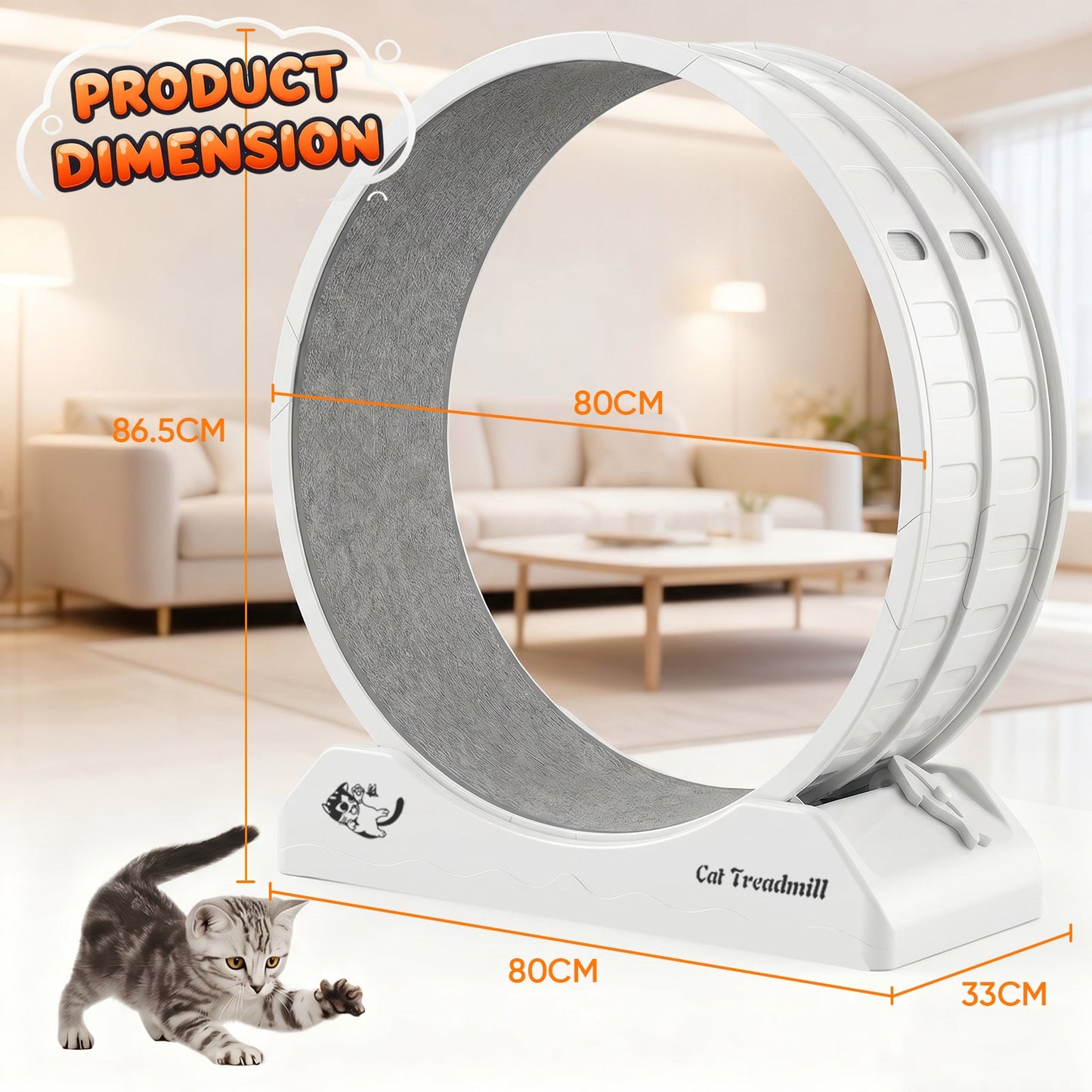 Advwin Cat Exercise Wheel for Running & Training