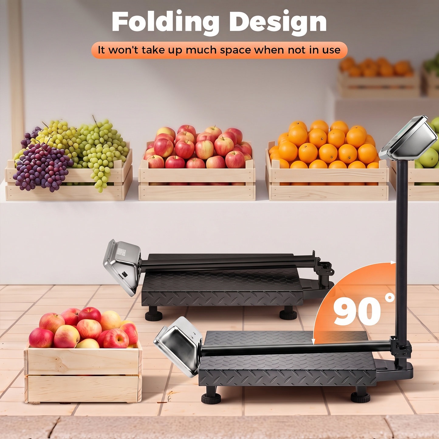Advwin 300KG Heavy Duty Foldable Digital Platform Scale