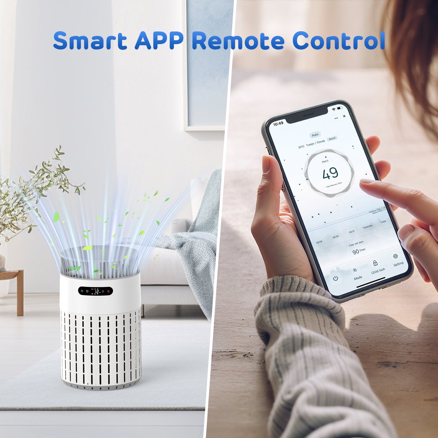 Advwin 6-Stage HEPA 3 Speed Air Purifier
