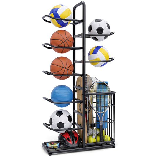 Advwin 7-Tier Sports Ball Storage Rack