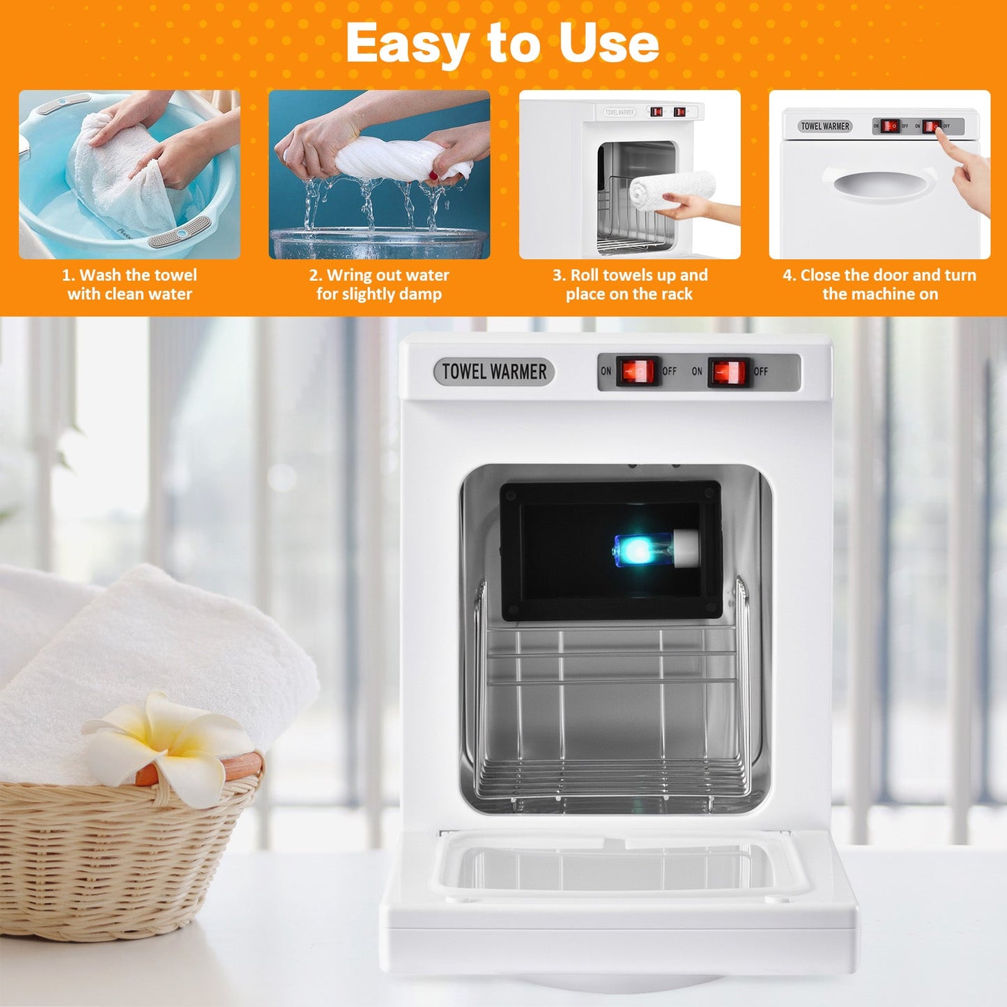 Advwin  8L Hot Towel Warmer Cabinet Fast Heating