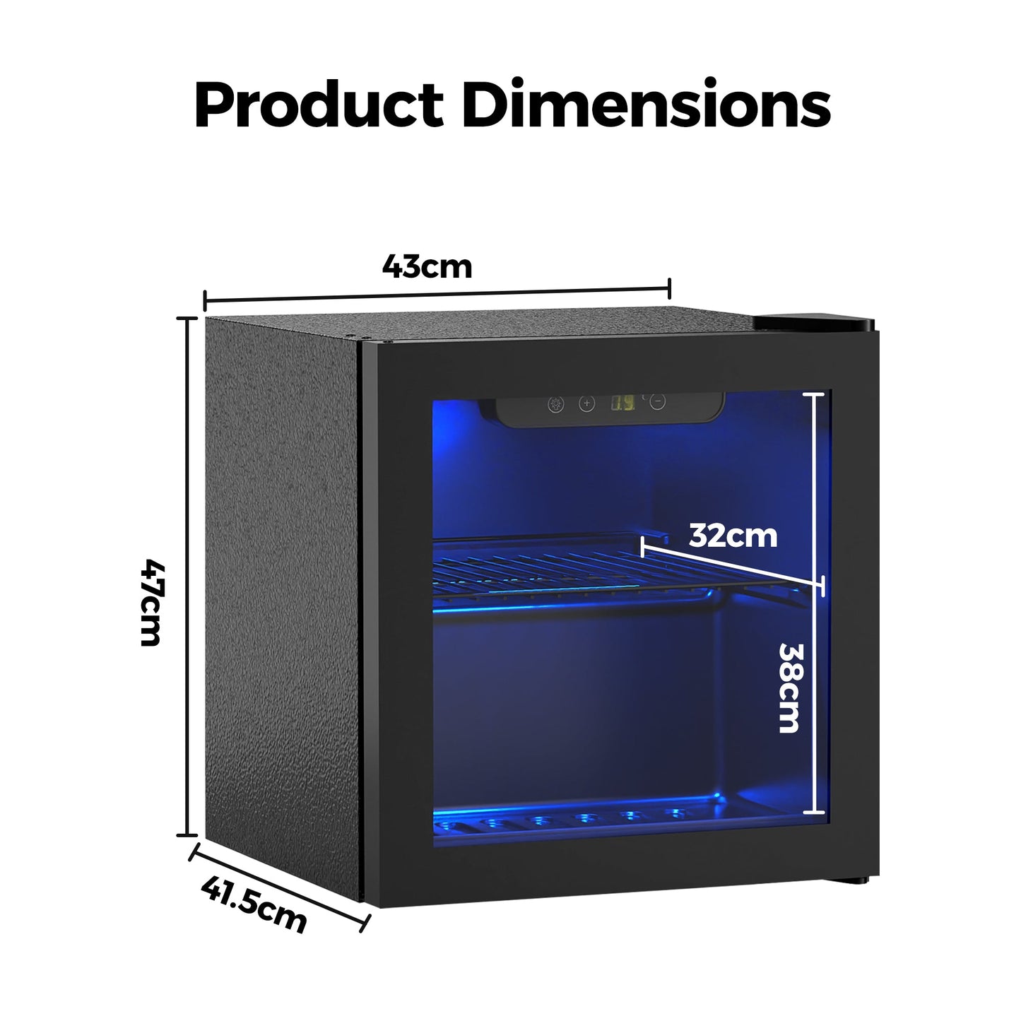 Advwin 36L Mini Beverage Cooler with Adjustable Temp