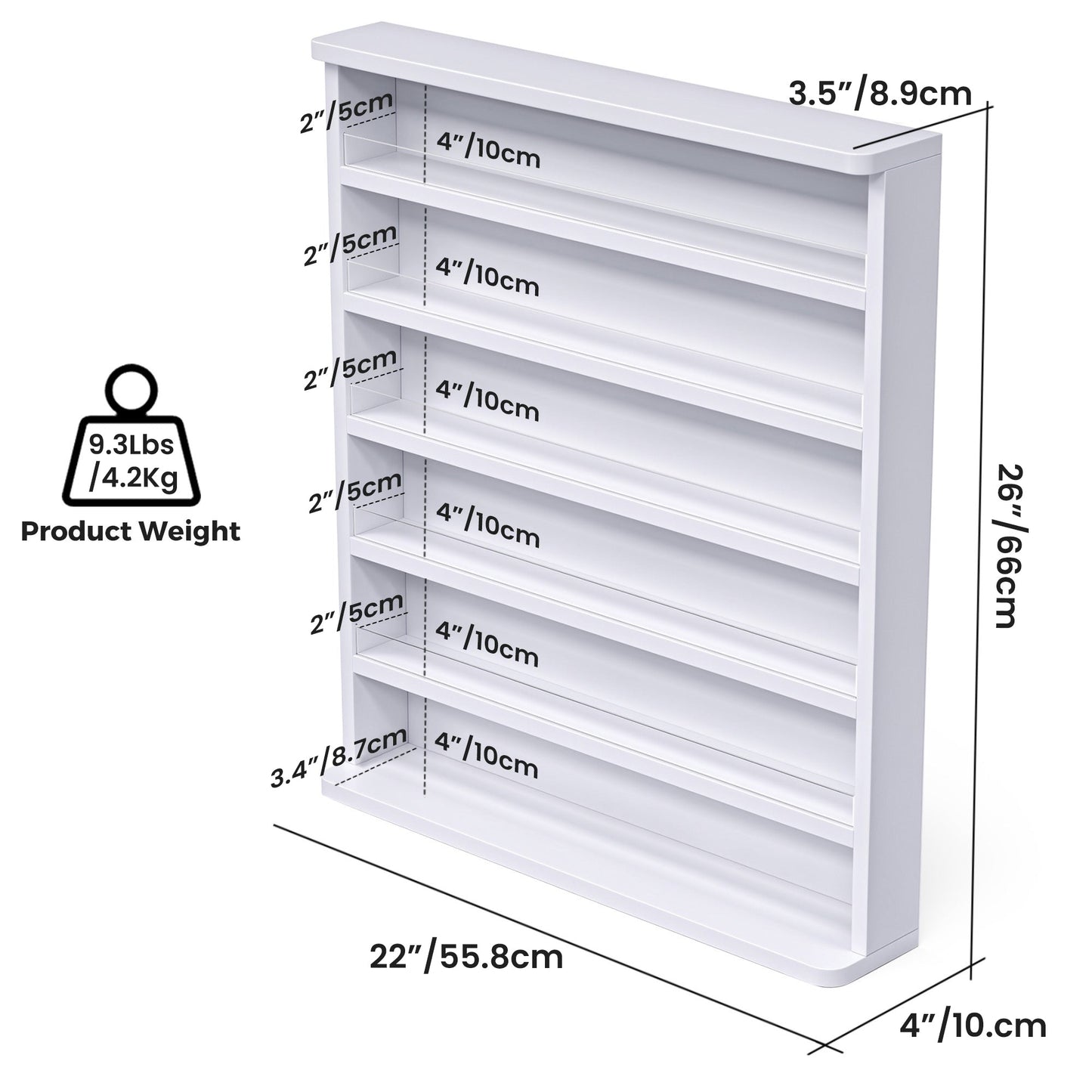 Advwin Nail Polish Rack Wall Mounted