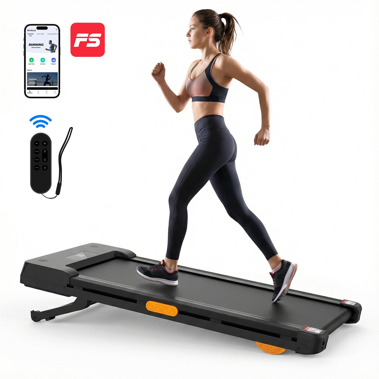 Advwin 7° Auto Incline Treadmill Under Desk Walking Pad