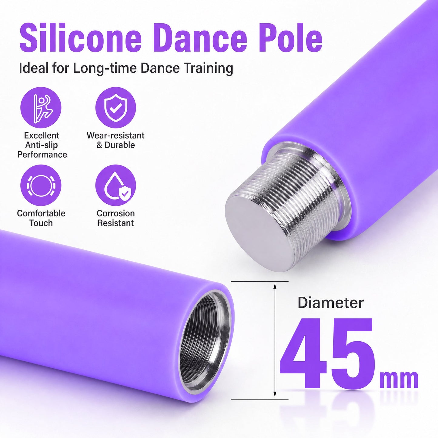 Advwin Silicone Dance Pole for Home