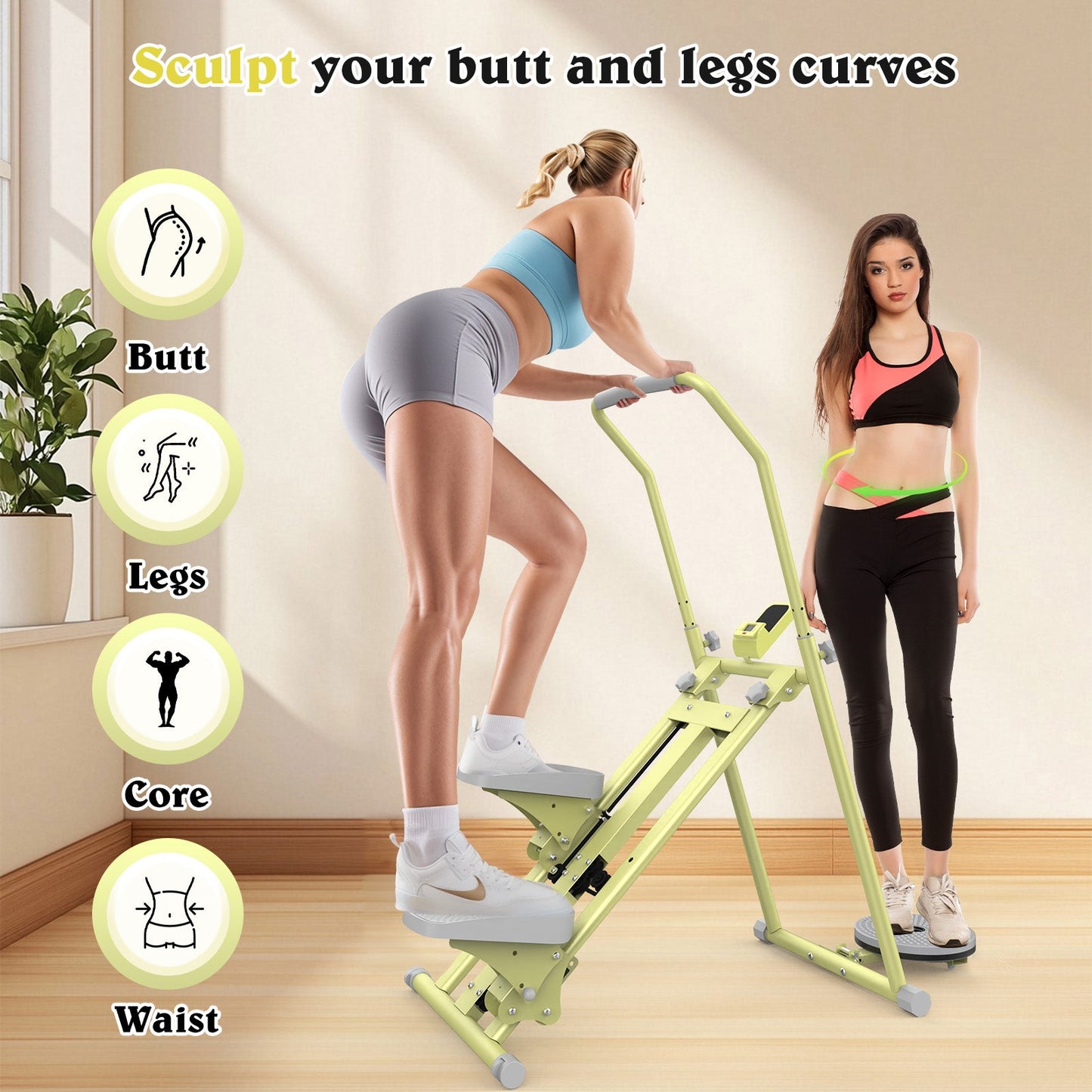 Advwin Multi-Function Adjustable Stair Stepper