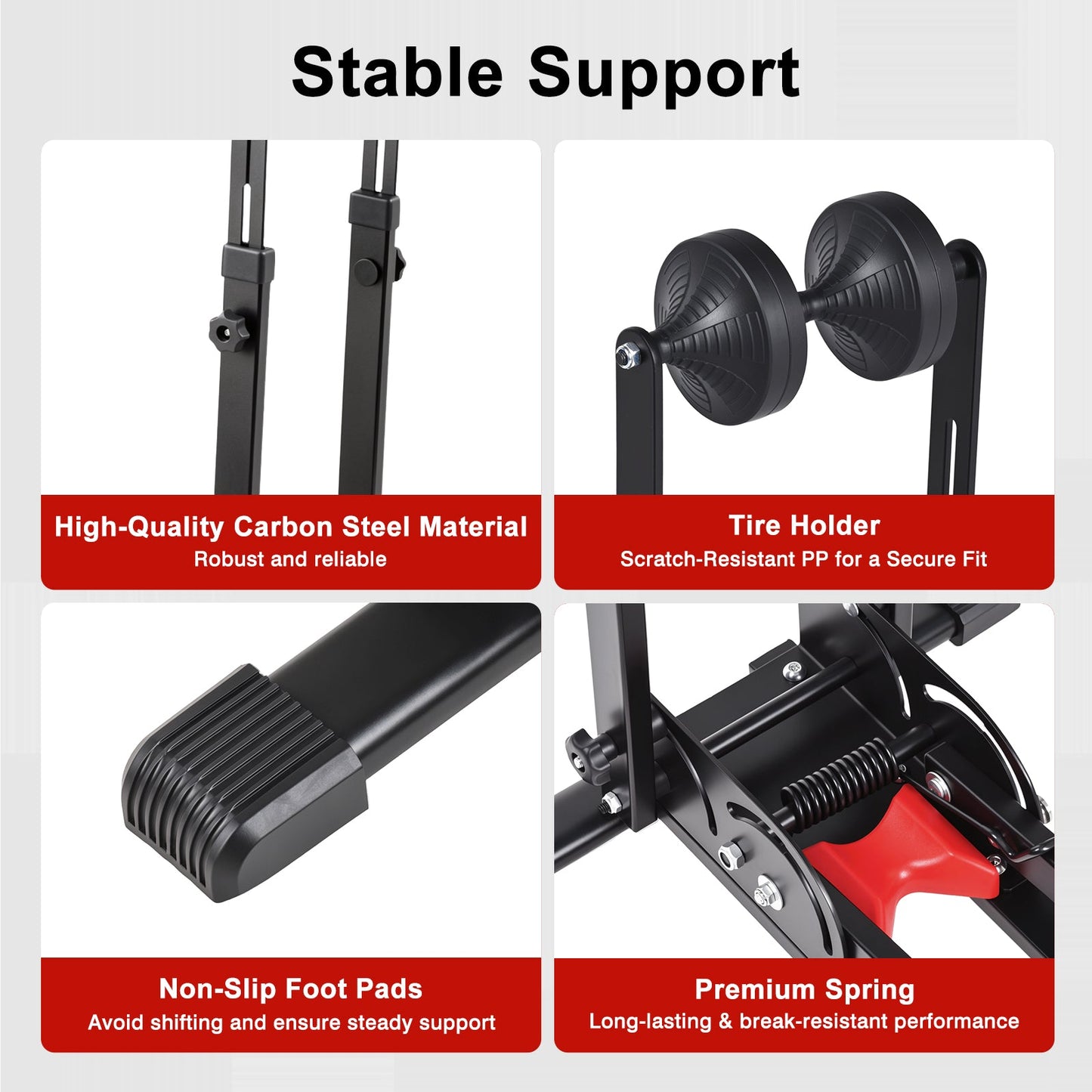 Advwin Folding Adjustable Bike Floor Stand Height Adjustable