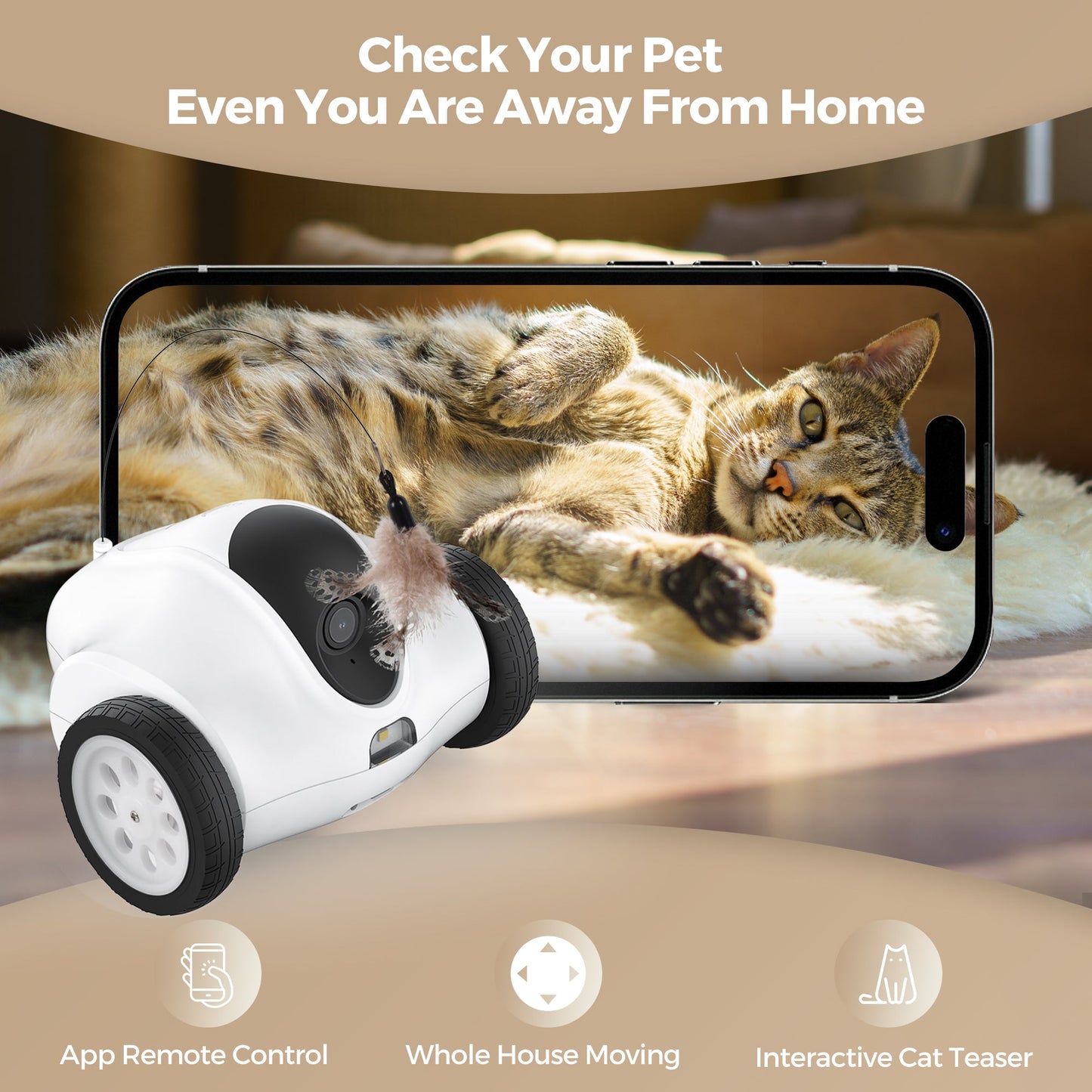 Advwin Smart Funny Pet Companion Robot Camera App Control