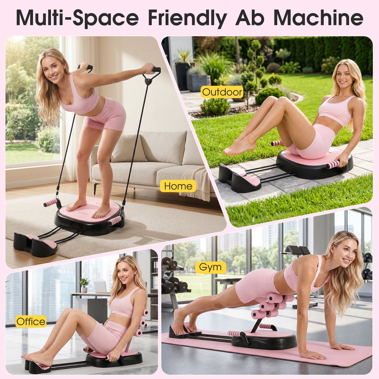 Advwin Ab Trainer Machine  with Adjustable Backrest