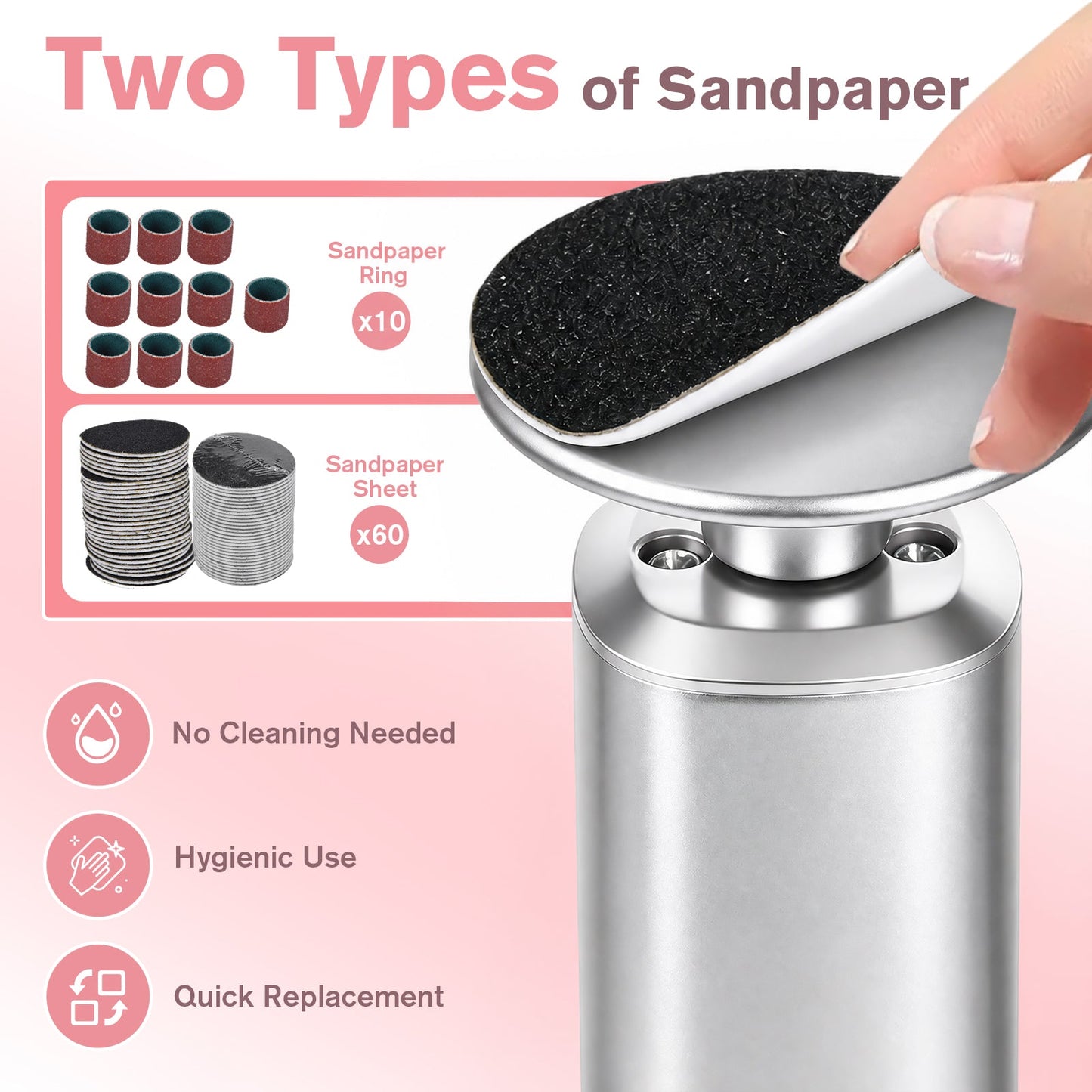 Advwin 2-IN-1 Foot Callus Remover 6-Speed Control