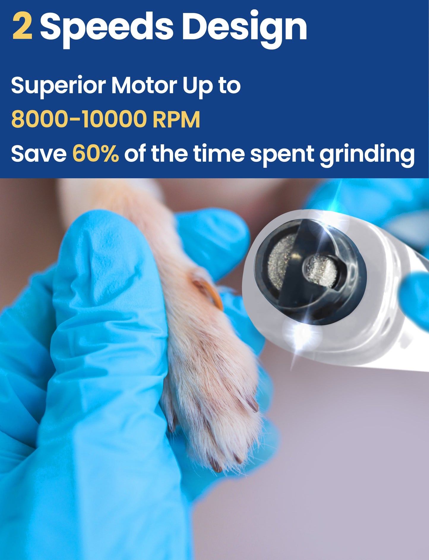 Advwin Electric Dog Nail Grinder Low Noise