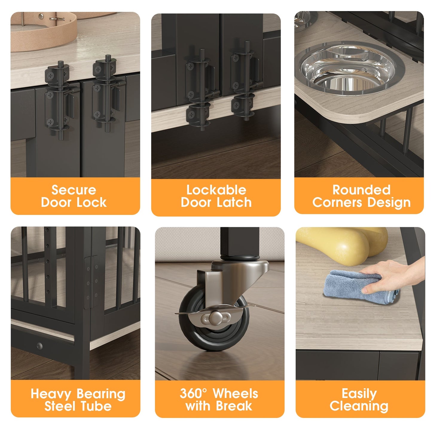 Advwin Furniture Style Large Dog Crate