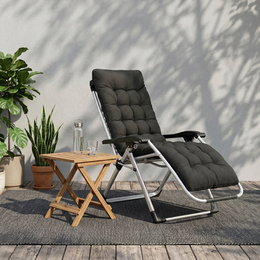 Advwin Folding Zero Gravity Chair w/ 170° Adjustable Recline