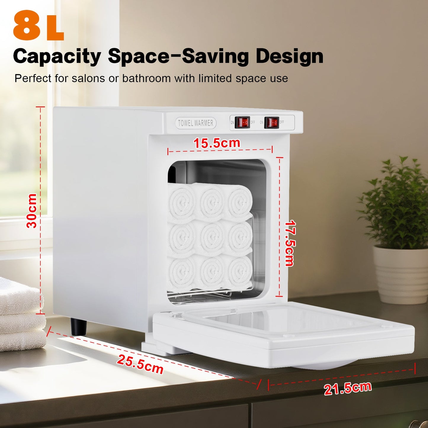 Advwin  8L Hot Towel Warmer Cabinet Fast Heating