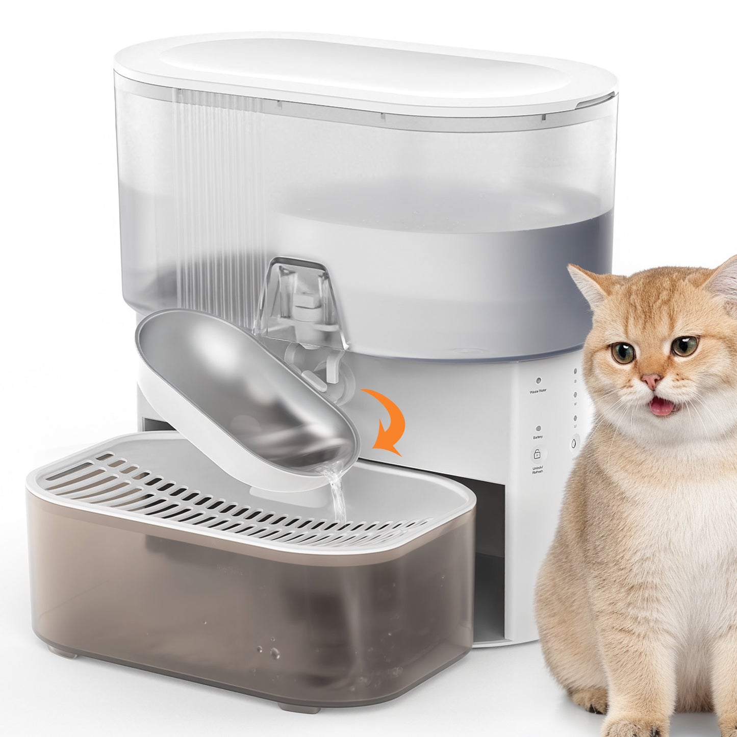 Advwin Smart Wireless Pet Water Fountain No Filter Needed