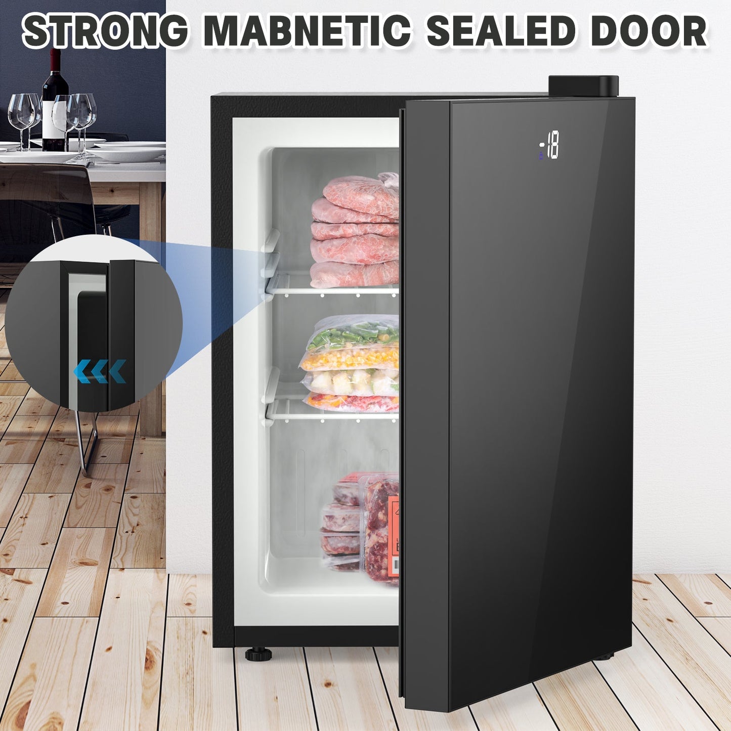 Advwin 60L Mini Upright Freezer Compact Freezer