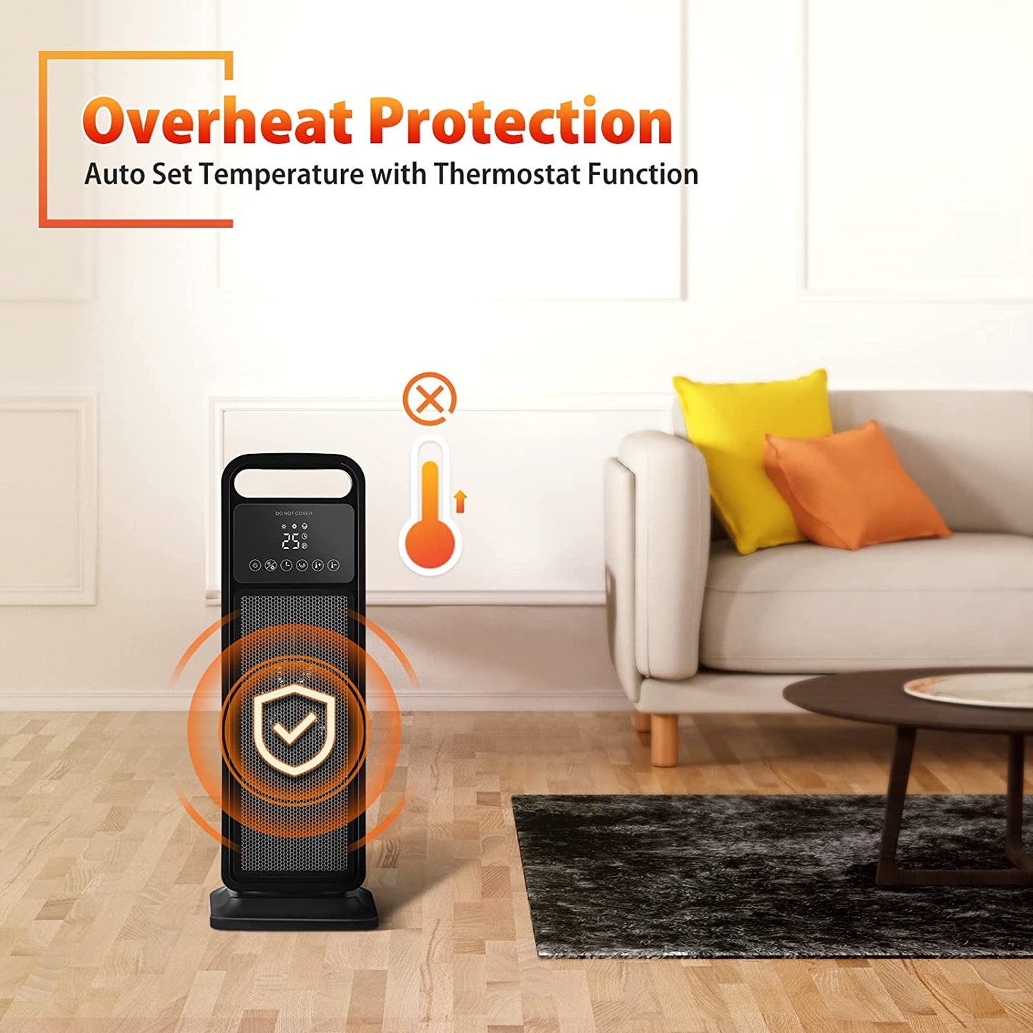 Advwin 2000W Space Heater 8H Timer