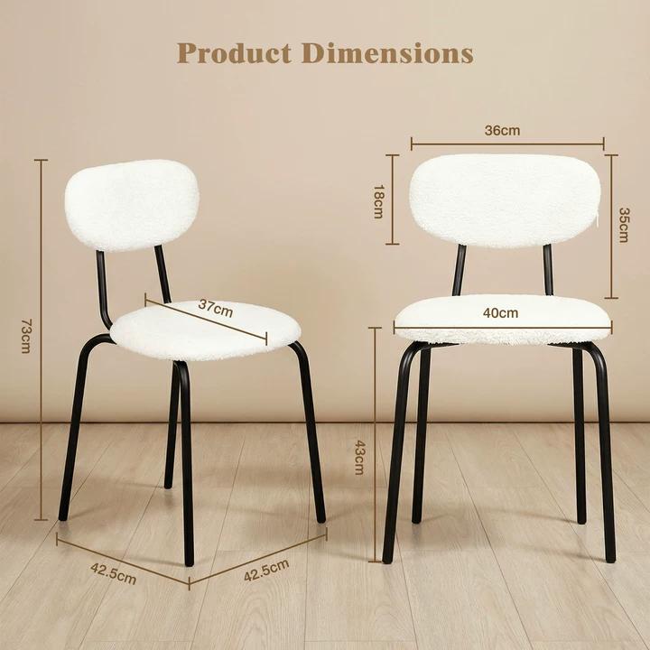 Advwin  Set of 4 Dining Chairs Kitchen Chairs
