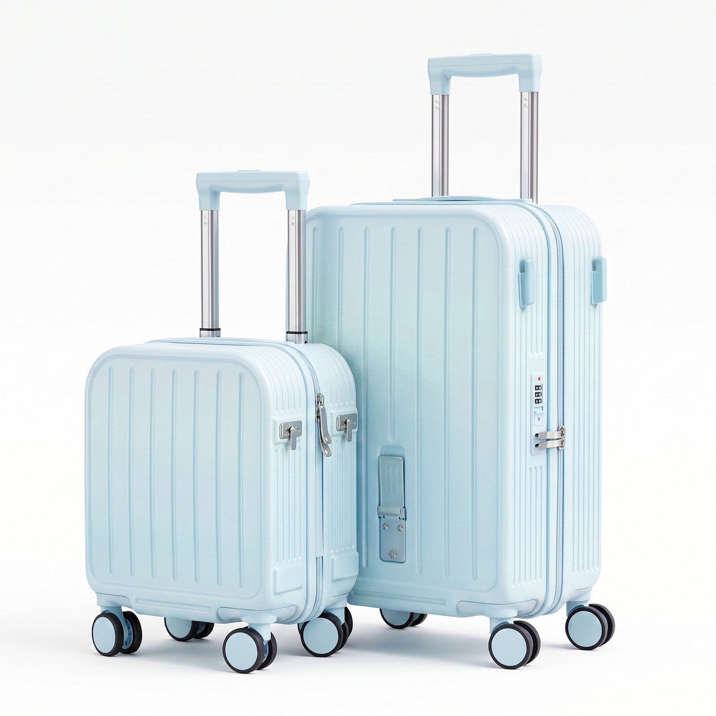 Advwin 2PCS Attachable Hardshell Luggage Set 14/20 Inch