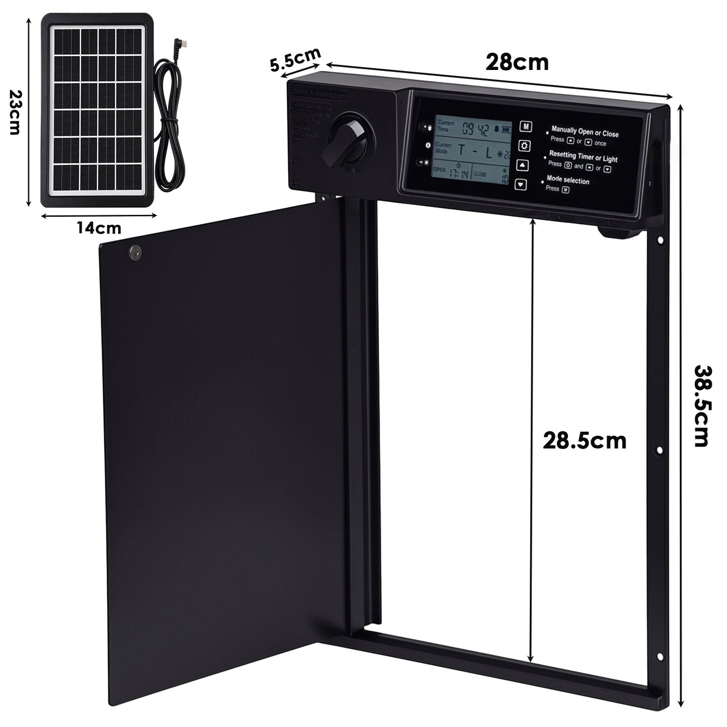 Advwin Solar Powered Automatic Chicken Coop Door