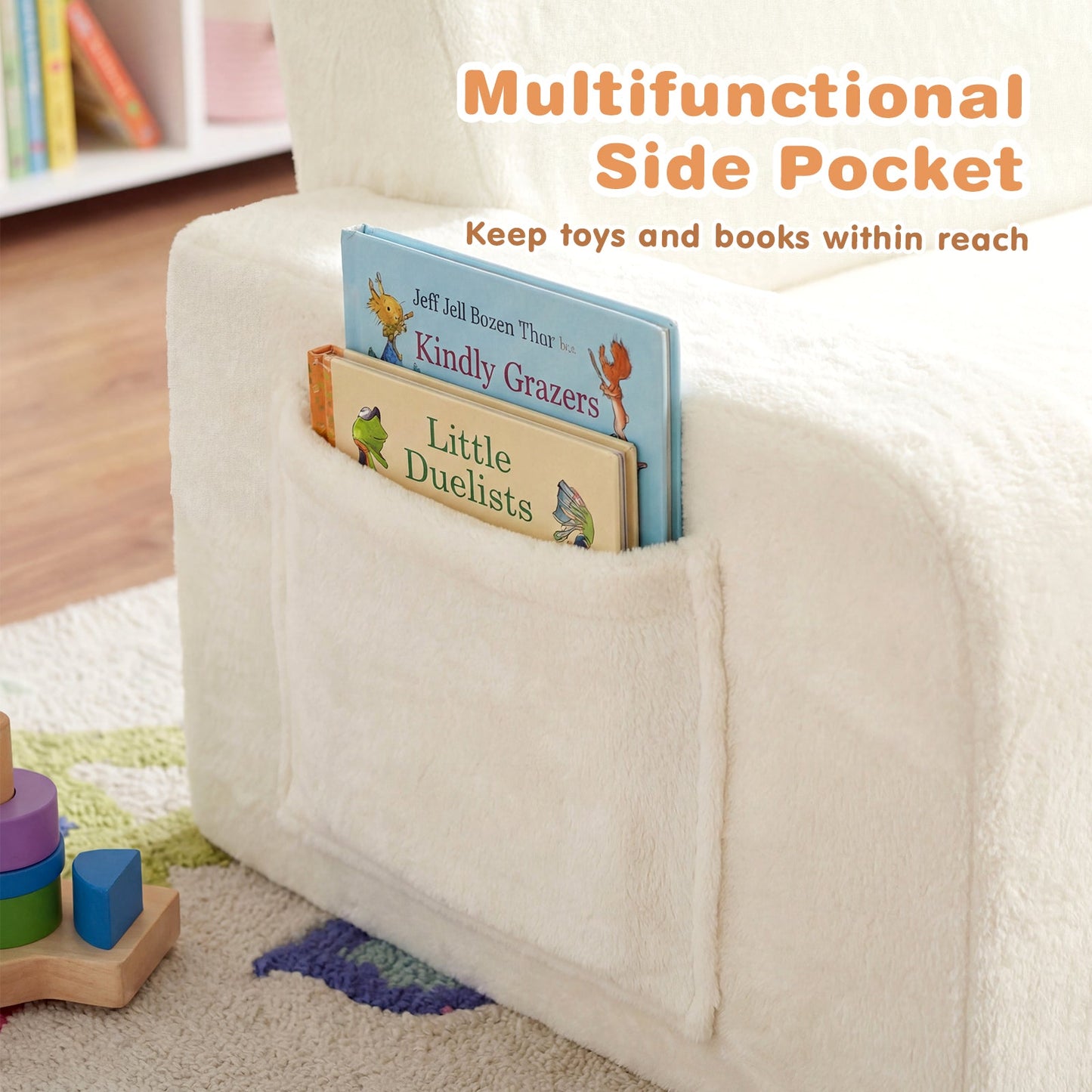 Advwin 3-in-1 Kids Loveseat Sofa Toddler Couch