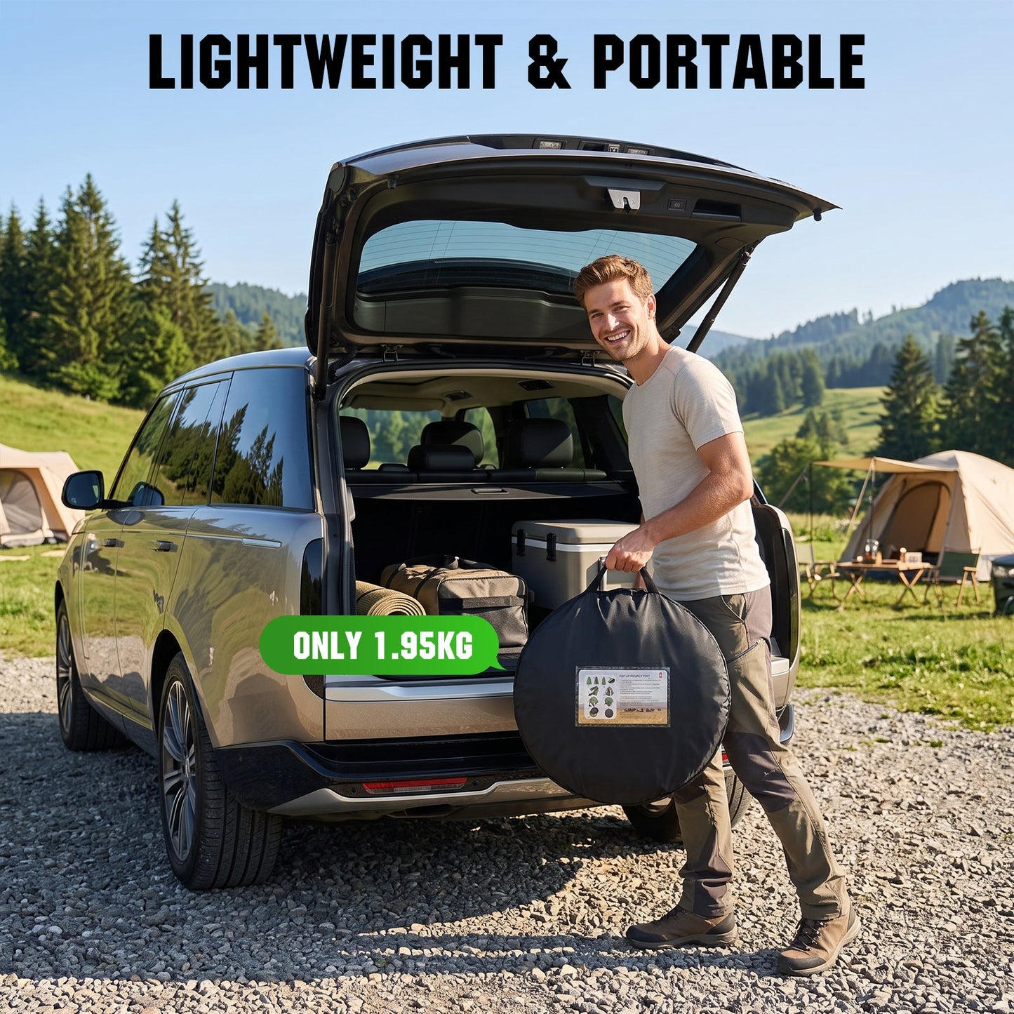 Advwin Pop-Up Camping Shower Privacy Tent with Windows