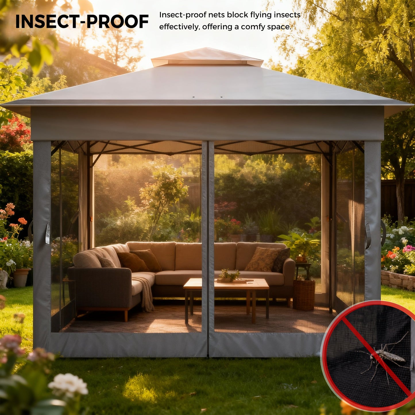 Advwin Pop-up Folding 3.3 * 3.3m Gazebo Marquee