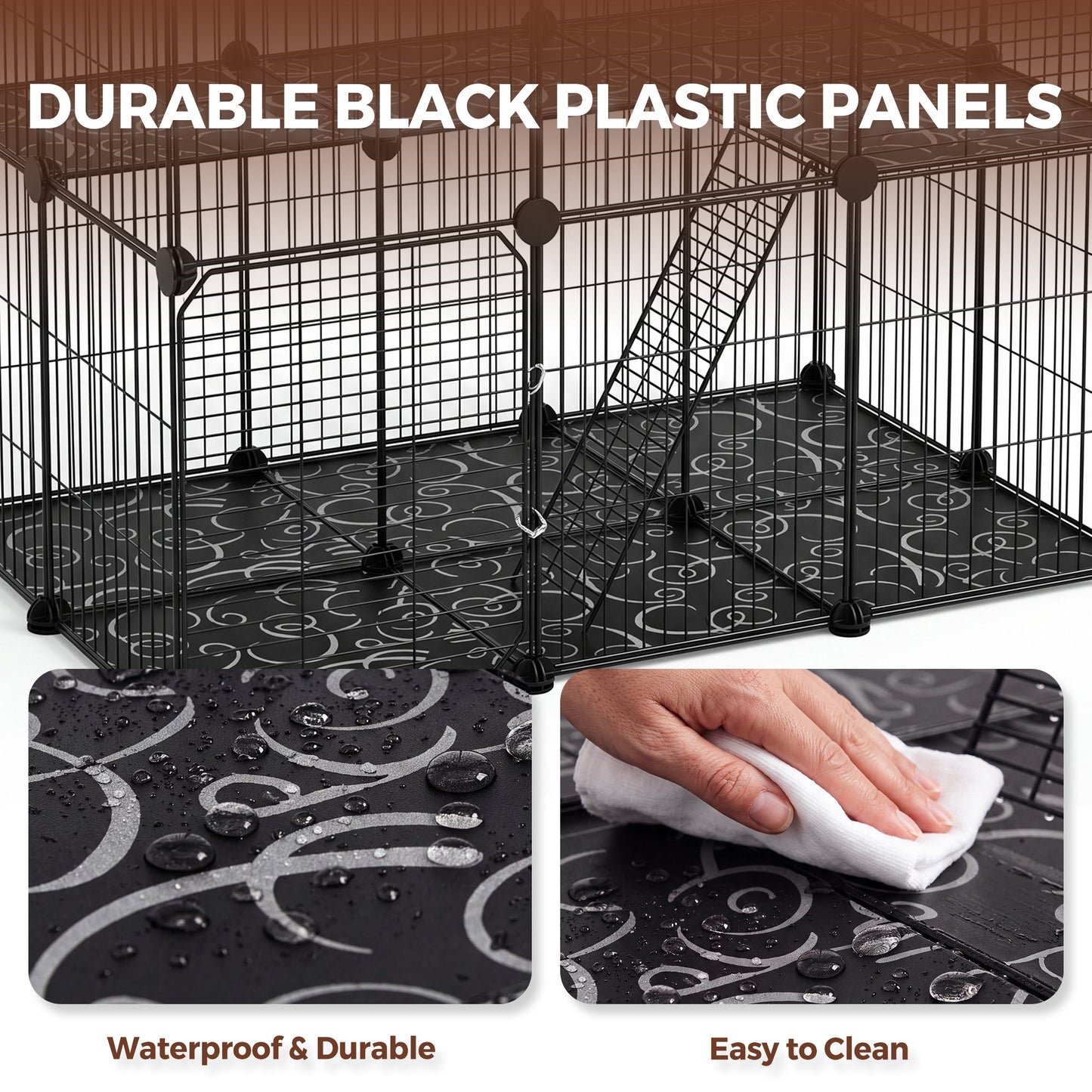 Advwin Metal Wire Pet Playpen Cat Enclosure