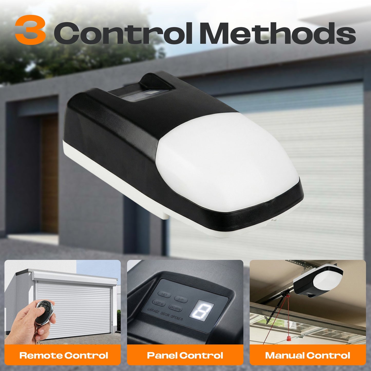 Advwin Garage Door Opener 800N Belt Drive DC Motor