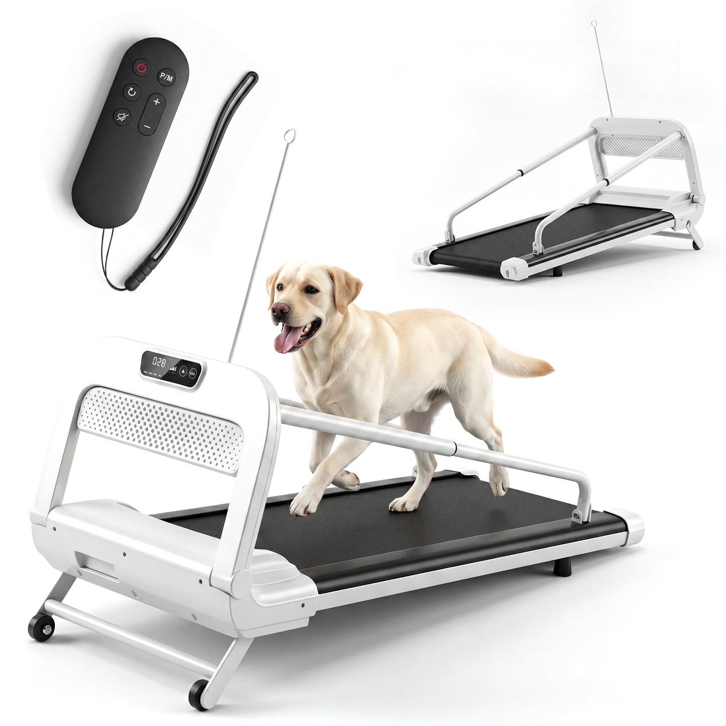 Advwin Dog Treadmill w/ Wide Belt for Small & Medium Dogs