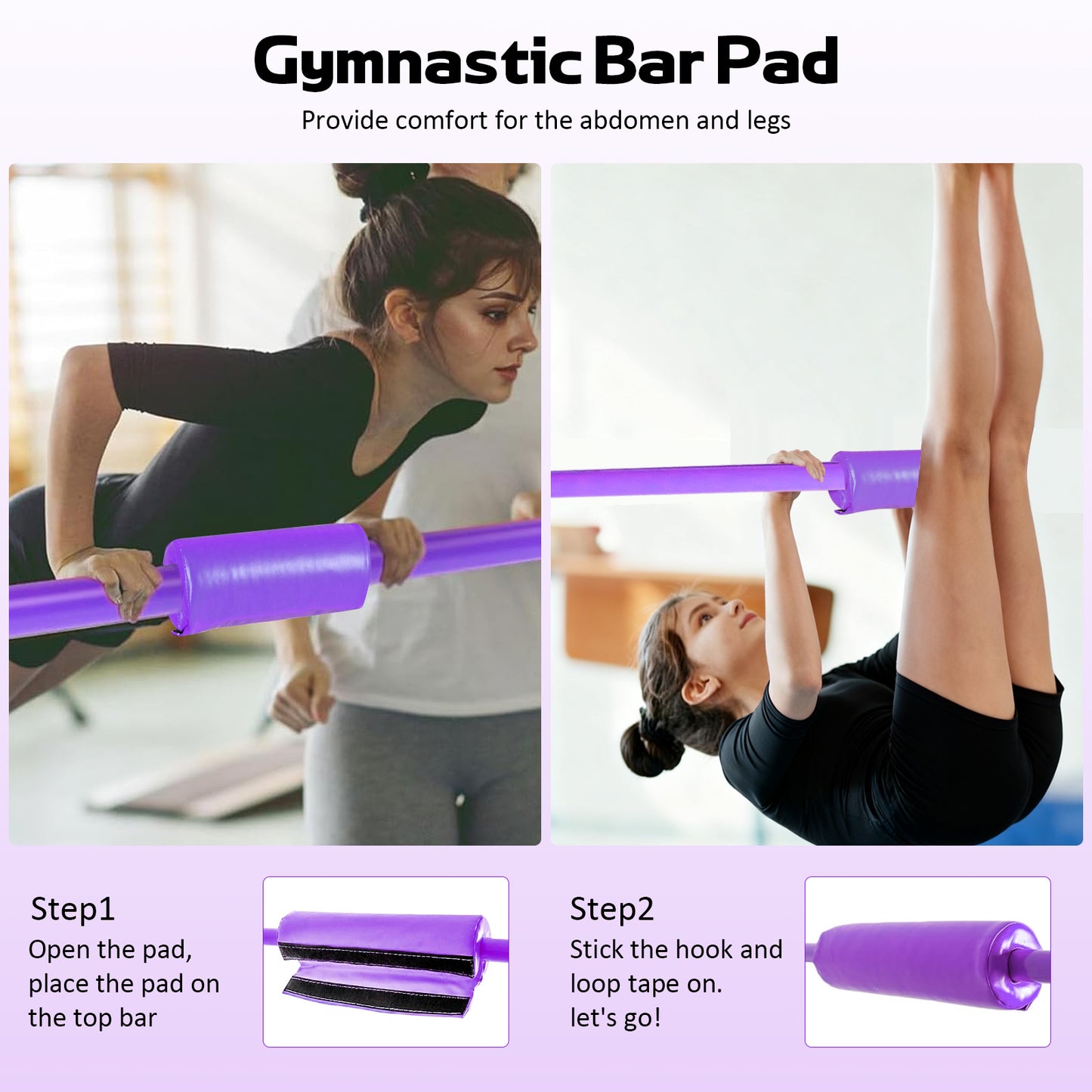 Advwin Kids Gymnastics Bar with Swing & Mat & Rings