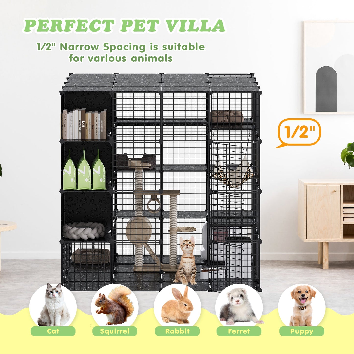 Advwin 4 Tiers Large Cat Cage Enclosures