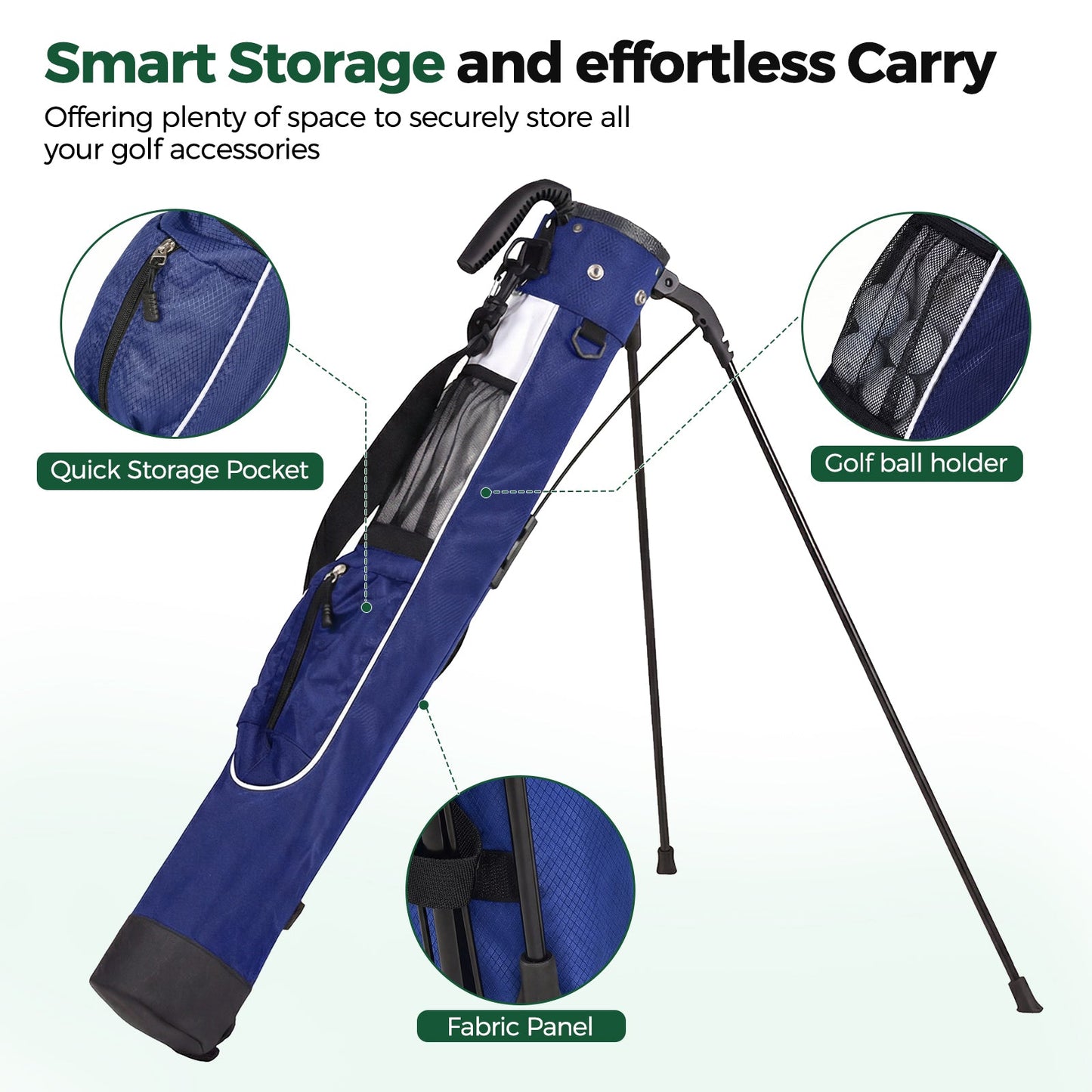 Ultra-Lightweight Golf Stand Bag with Carbon