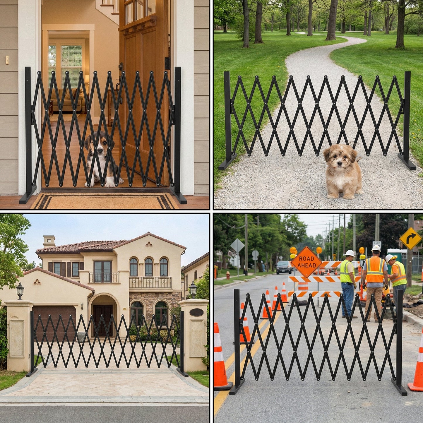 Advwin Metal Expandable Security Garden Gate 350CM