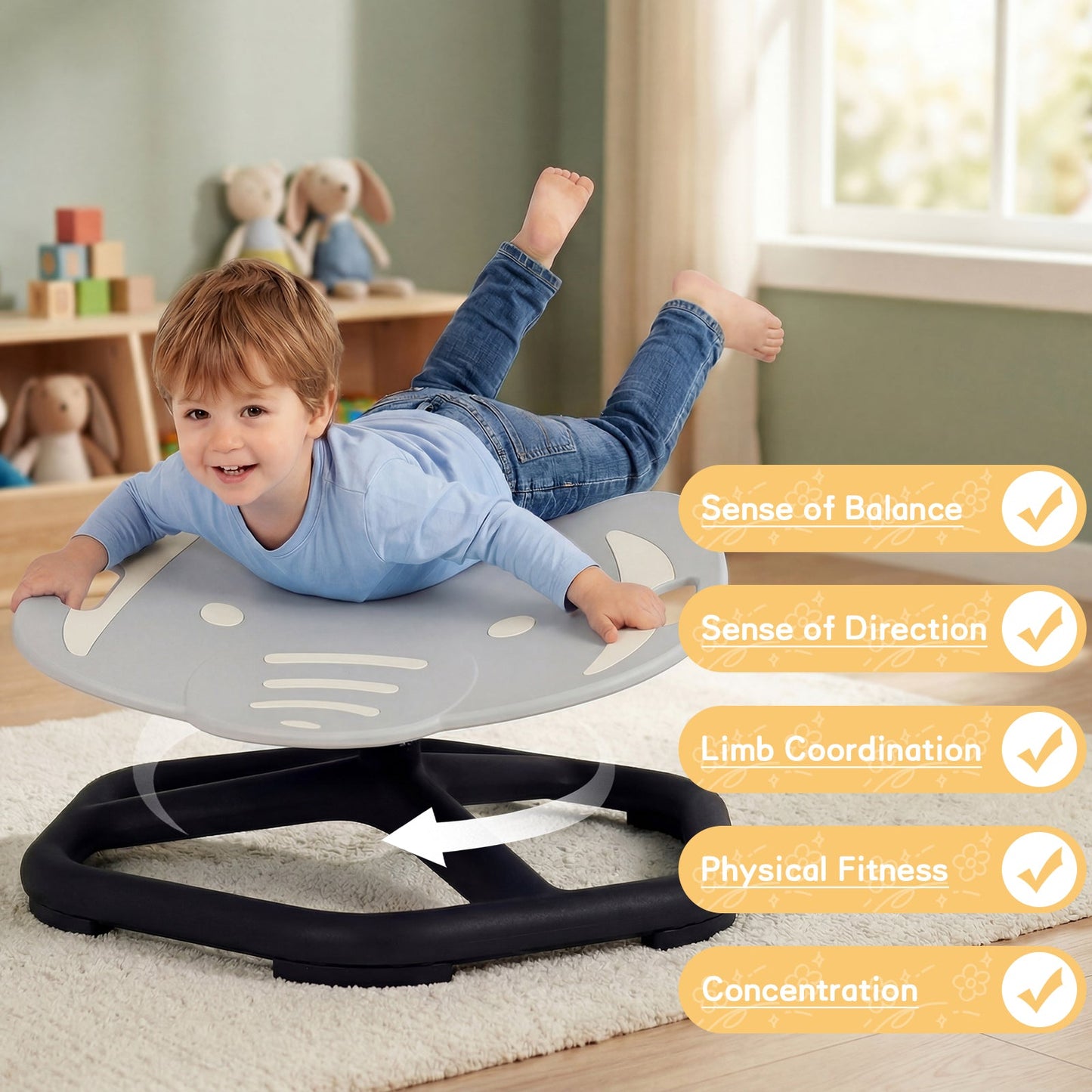 Advwin Toddler Sensory Spinning Chair