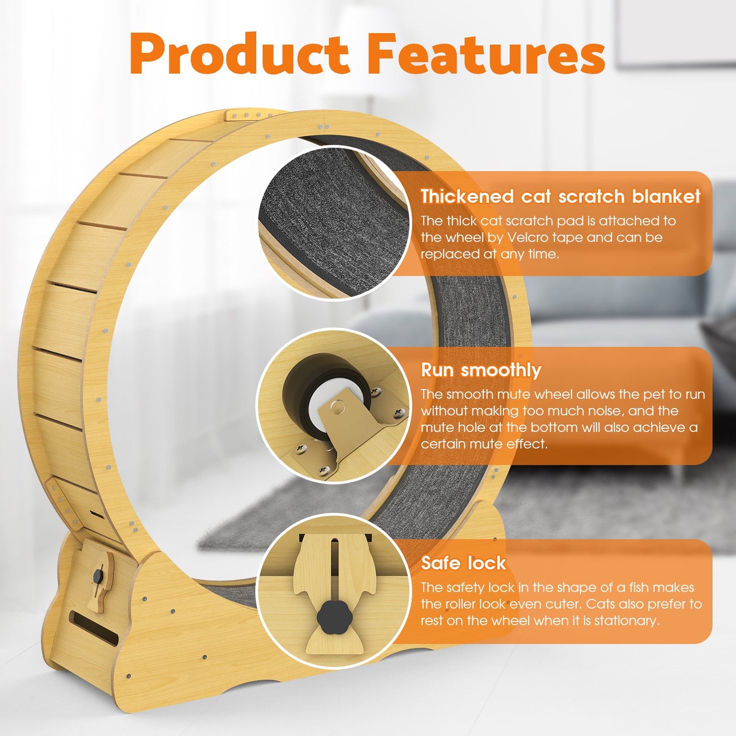 Advwin Cat Exercise Wheel  Running Wheel