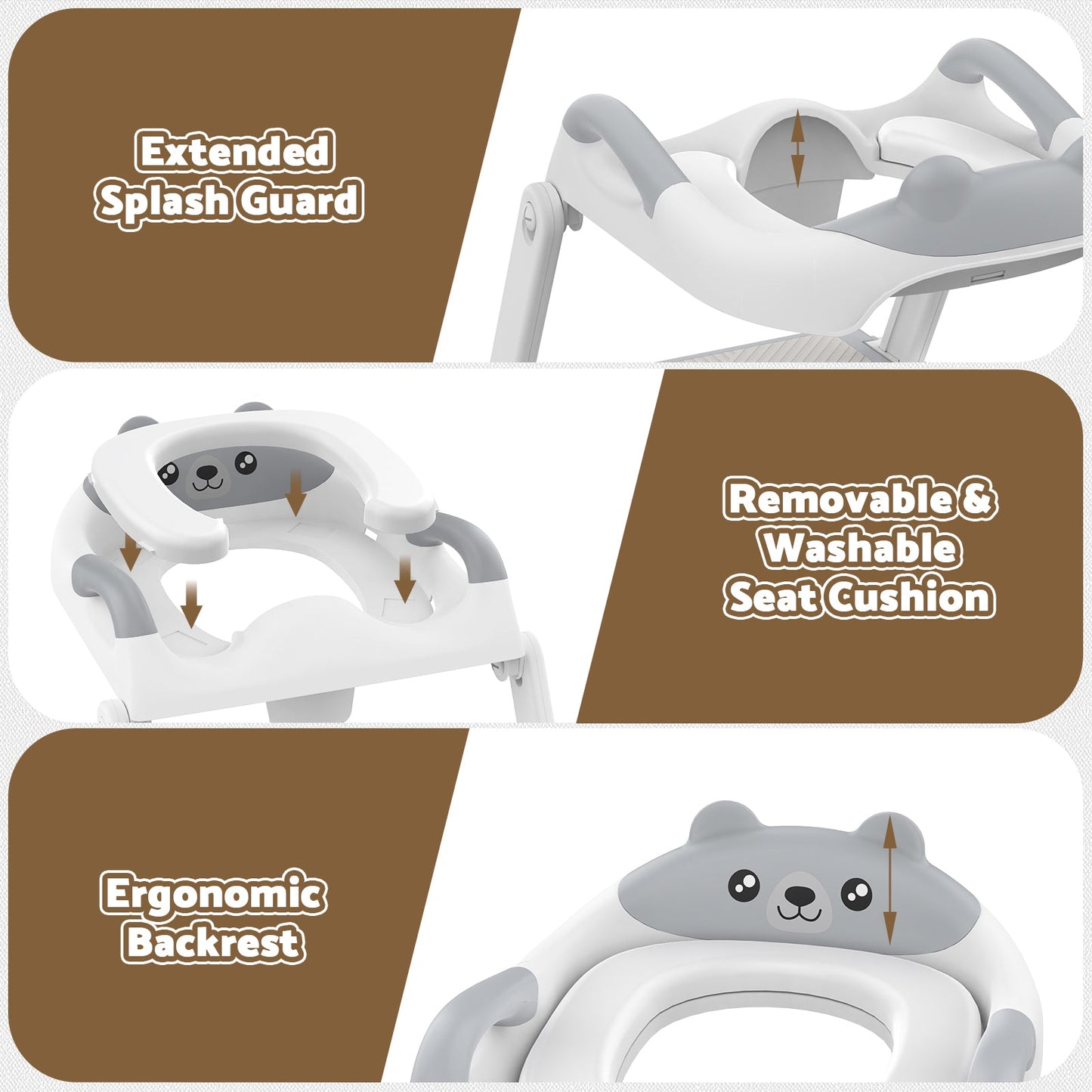 Advwin Foldable 2-in-1 Toddler Potty Training Seat
