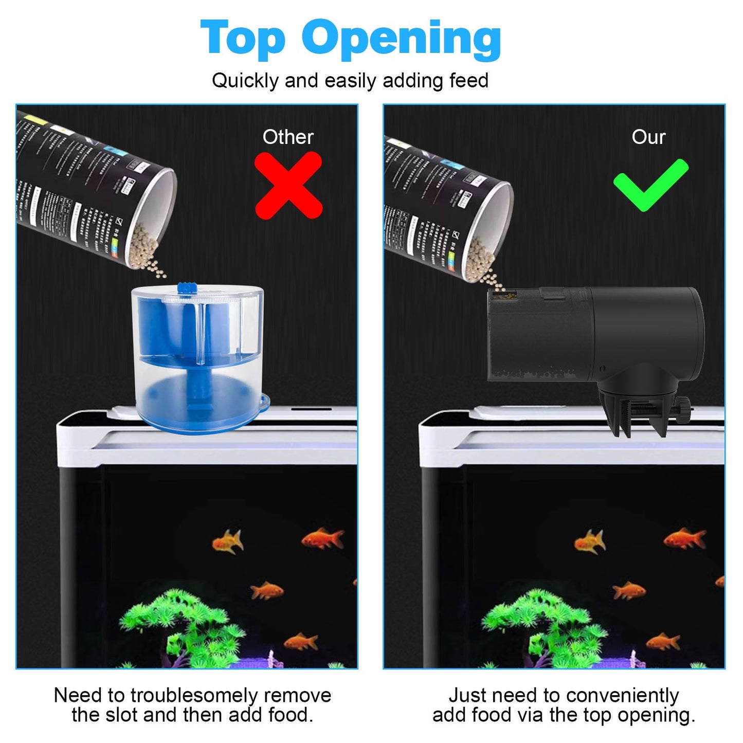 Advwin Automatic Fish Feeder LCD Digital