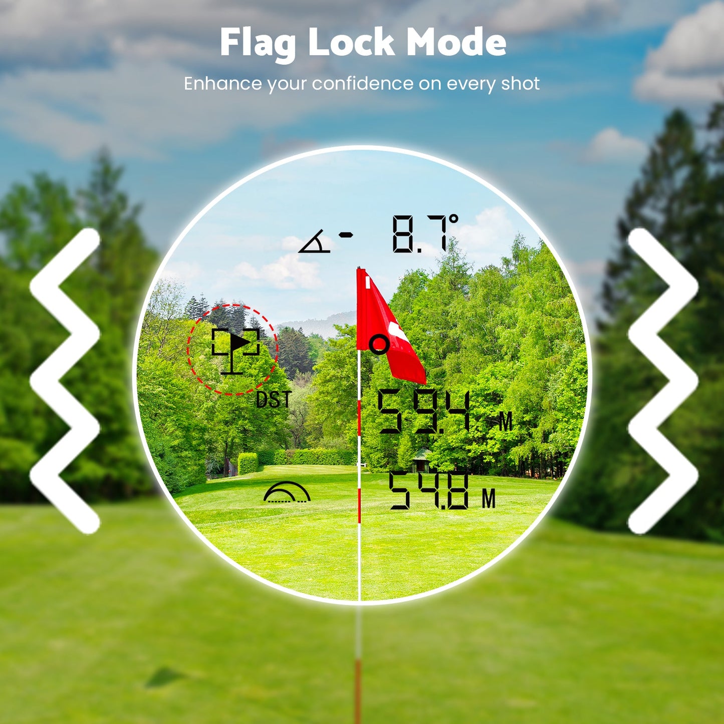 Advwin 1200m Laser Golf Rangefinder with Slope