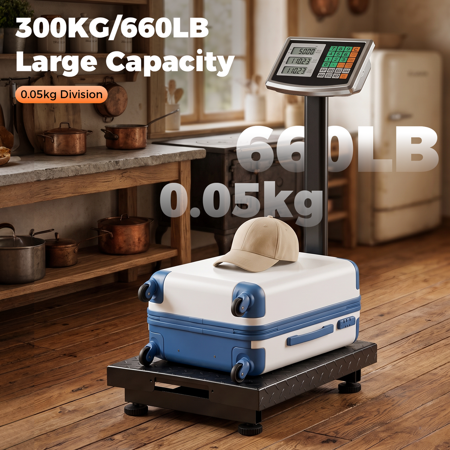 Advwin 300KG Heavy Duty Foldable Digital Platform Scale
