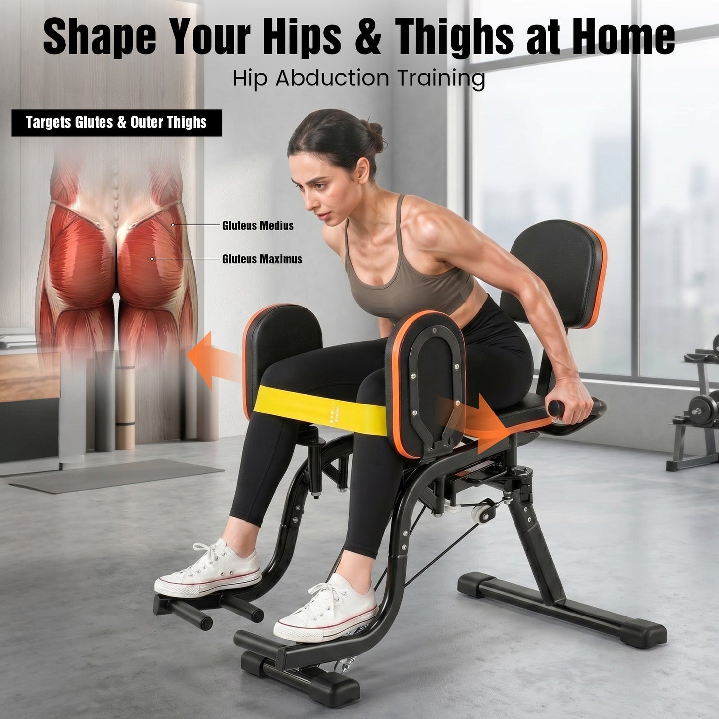 Advwin Hip Abductor Machine for Home Gym