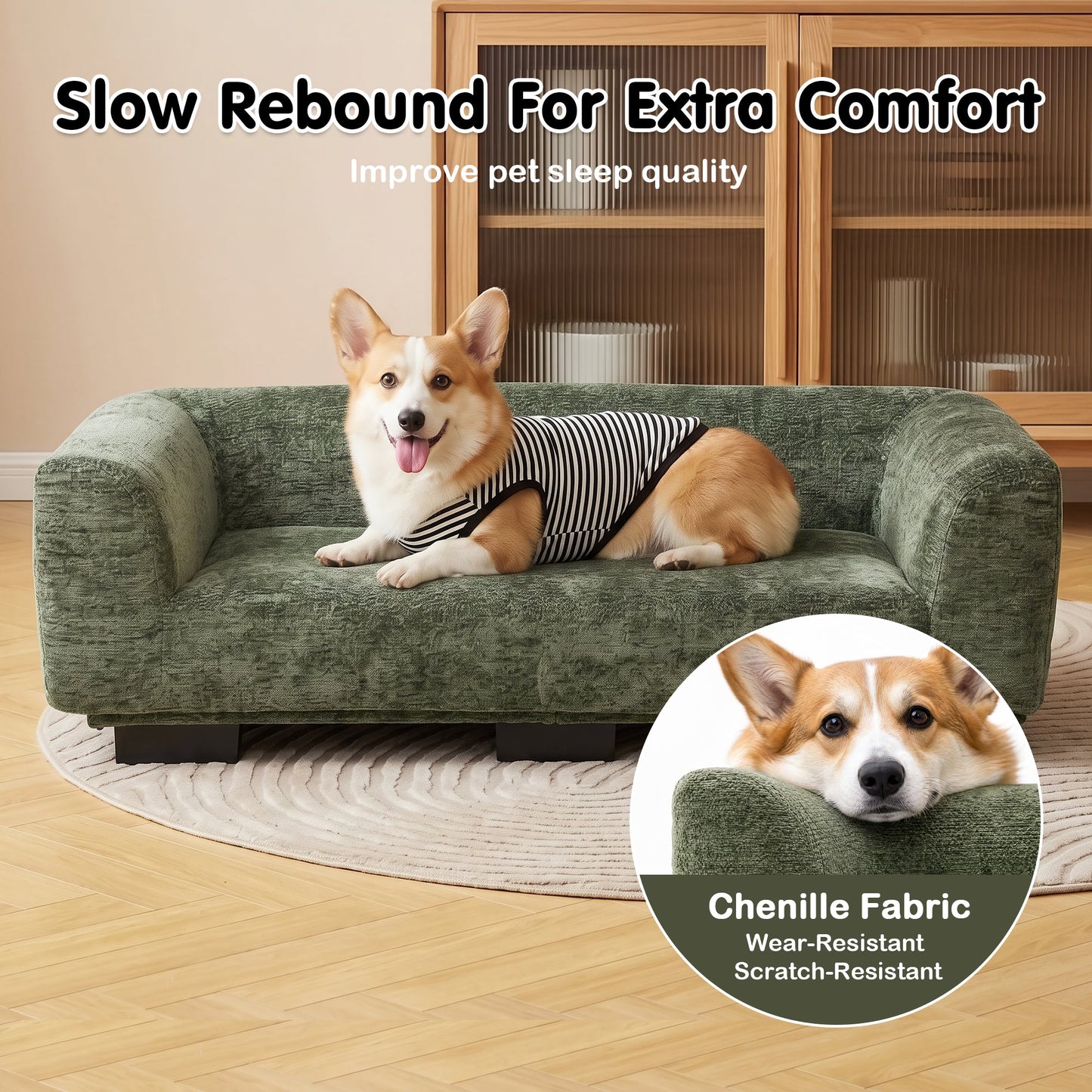 Advwin 120cm Dog Sofa Bed for Medium Large Dogs