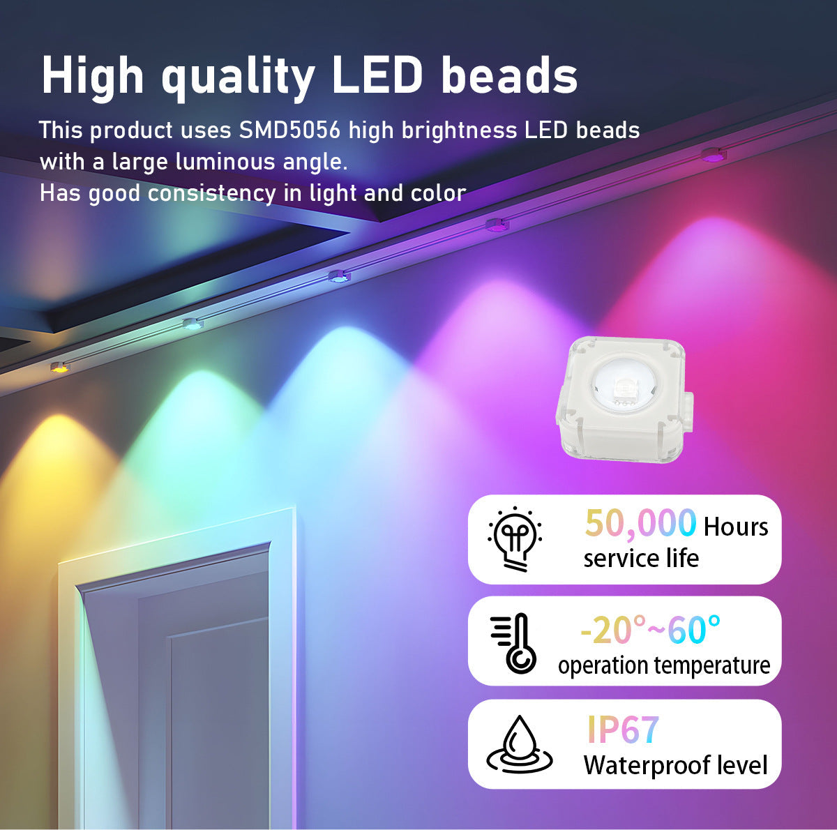 Advwin Smart Outdoor String Lights with Remote & APP