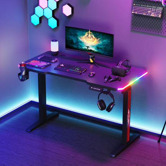 Advwin Electric Standing Gaming Desk RGB LED 120cm