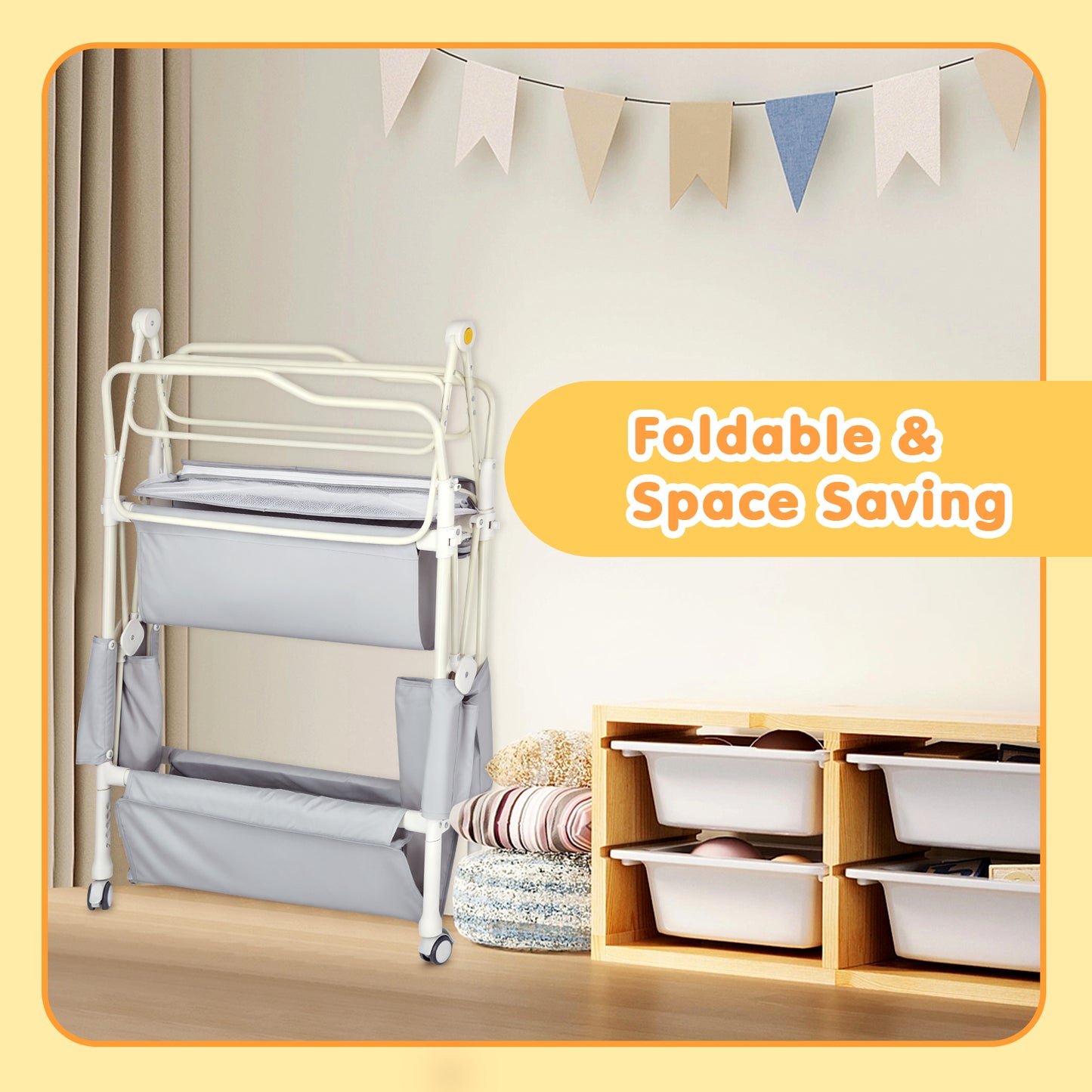 Advwin Portable Baby Changing Table with Adjustable Height