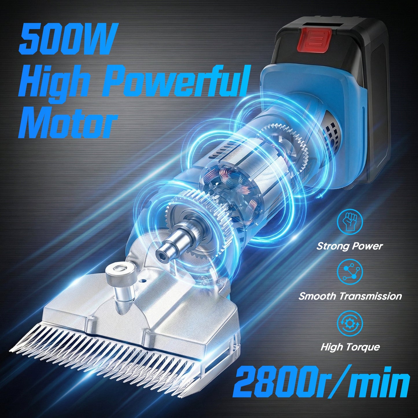 Advwin Cordless Horse Clippers 500W